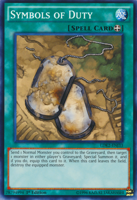 Symbols of Duty [LDK2-ENJ33] Common | Exor Games Bridgewater