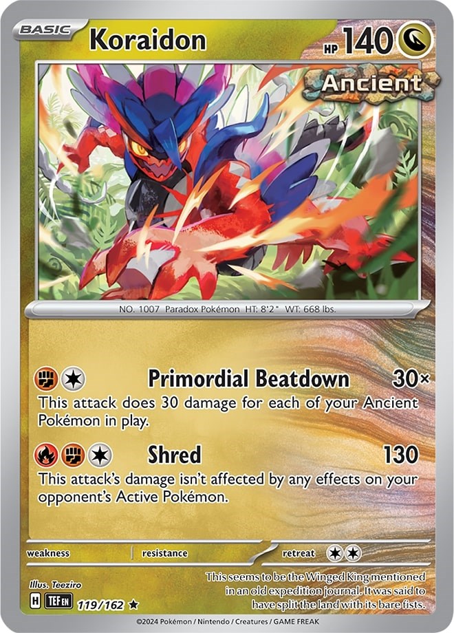 Koraidon (119/162) (Theme Deck Exclusive) [Scarlet & Violet: Temporal Forces] | Exor Games Bridgewater