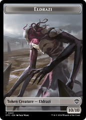 Eldrazi // Clue Double-Sided Token [Outlaws of Thunder Junction Commander Tokens] | Exor Games Bridgewater