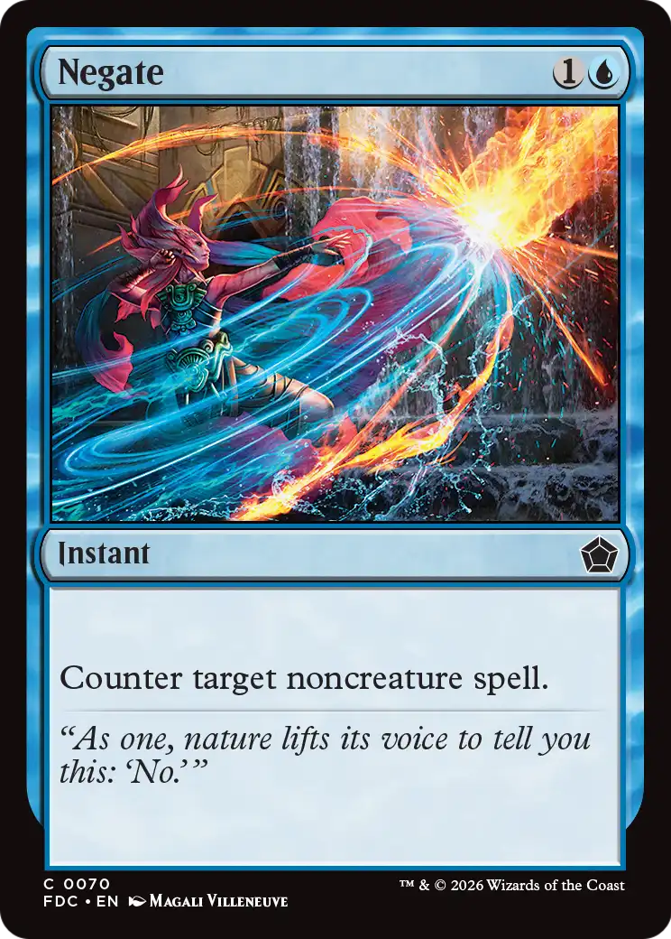 Negate [Foundations Commander] | Exor Games Bridgewater