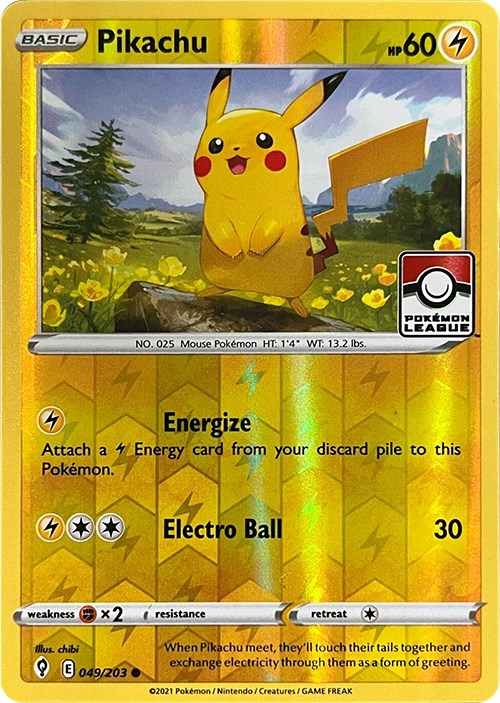 Pikachu (049/203) (2023 2024 League Promo) [League & Championship Cards] | Exor Games Bridgewater