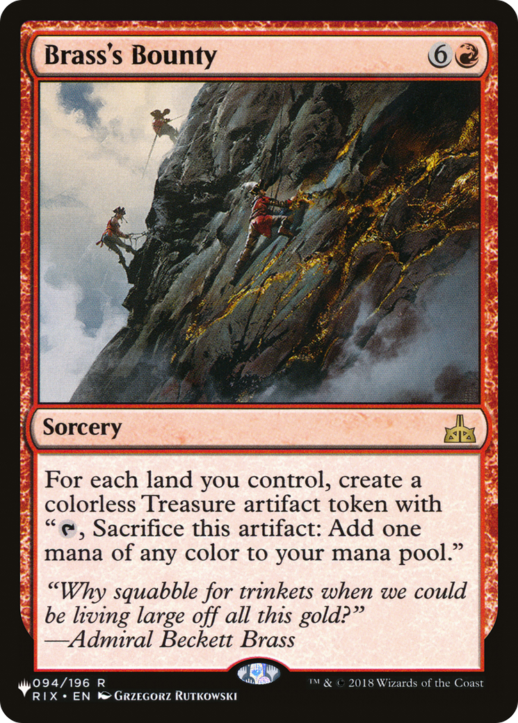 Brass's Bounty [The List] | Exor Games Bridgewater