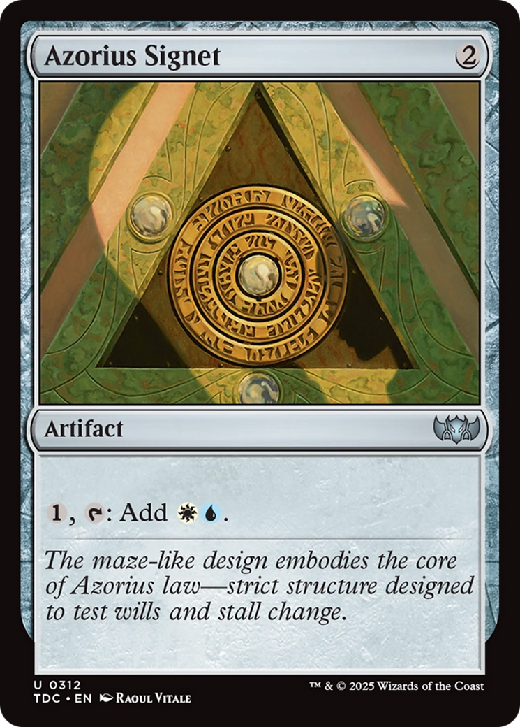 Azorius Signet [Tarkir: Dragonstorm Commander] | Exor Games Bridgewater