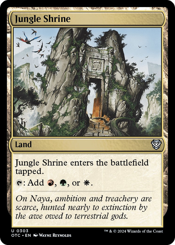 Jungle Shrine [Outlaws of Thunder Junction Commander] | Exor Games Bridgewater