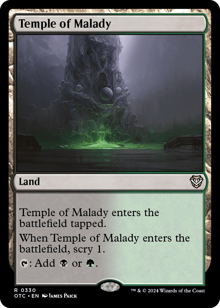 Temple of Malady [Outlaws of Thunder Junction Commander] | Exor Games Bridgewater