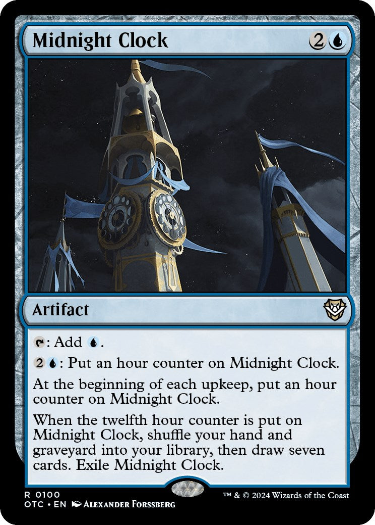 Midnight Clock [Outlaws of Thunder Junction Commander] | Exor Games Bridgewater