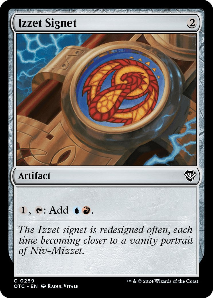 Izzet Signet [Outlaws of Thunder Junction Commander] | Exor Games Bridgewater