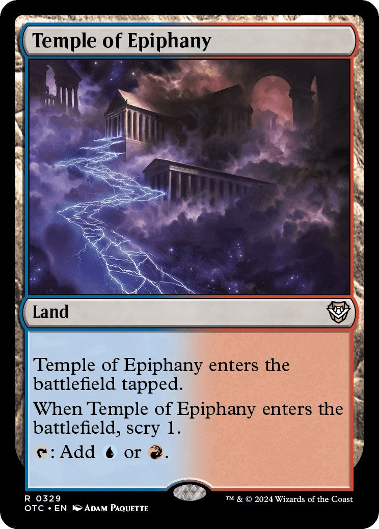 Temple of Epiphany [Outlaws of Thunder Junction Commander] | Exor Games Bridgewater