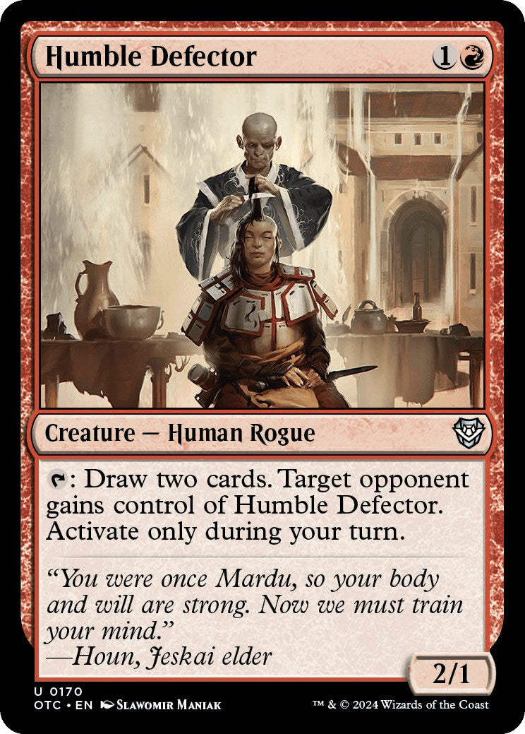 Humble Defector [Outlaws of Thunder Junction Commander] | Exor Games Bridgewater