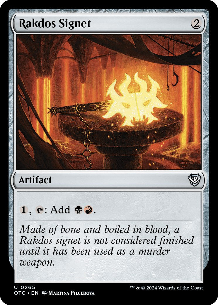 Rakdos Signet [Outlaws of Thunder Junction Commander] | Exor Games Bridgewater
