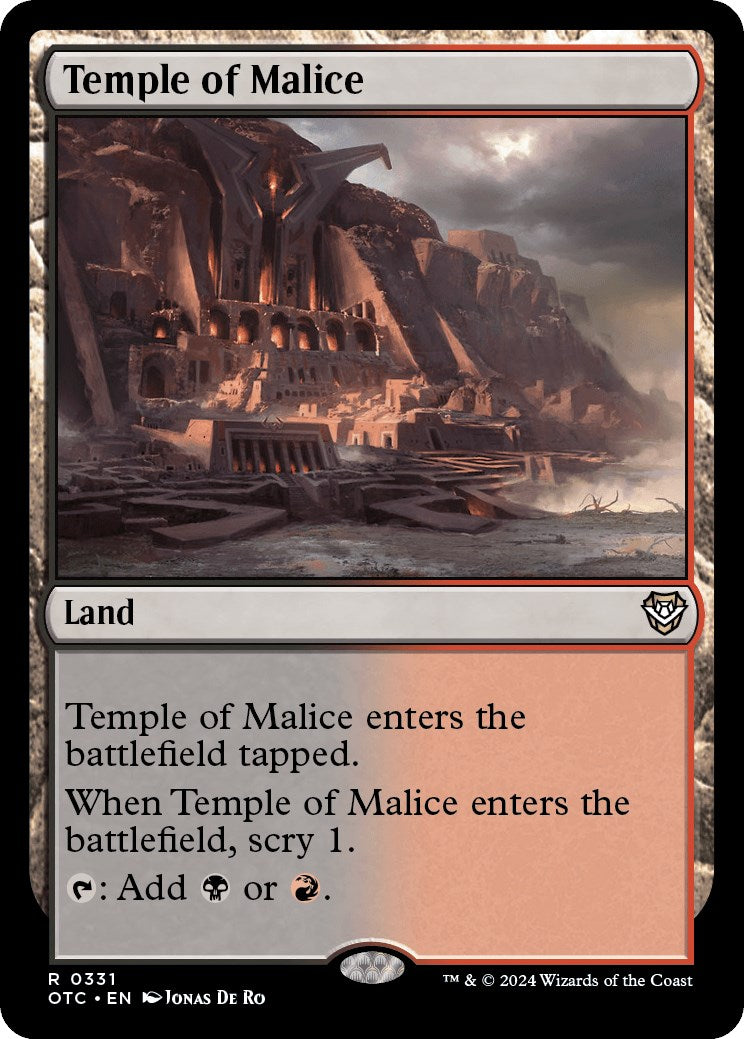 Temple of Malice [Outlaws of Thunder Junction Commander] | Exor Games Bridgewater