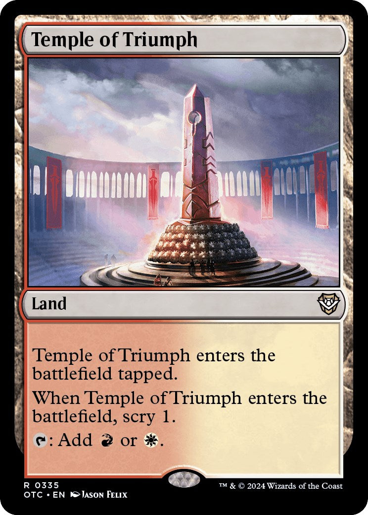 Temple of Triumph [Outlaws of Thunder Junction Commander] | Exor Games Bridgewater