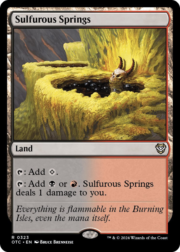 Sulfurous Springs [Outlaws of Thunder Junction Commander] | Exor Games Bridgewater
