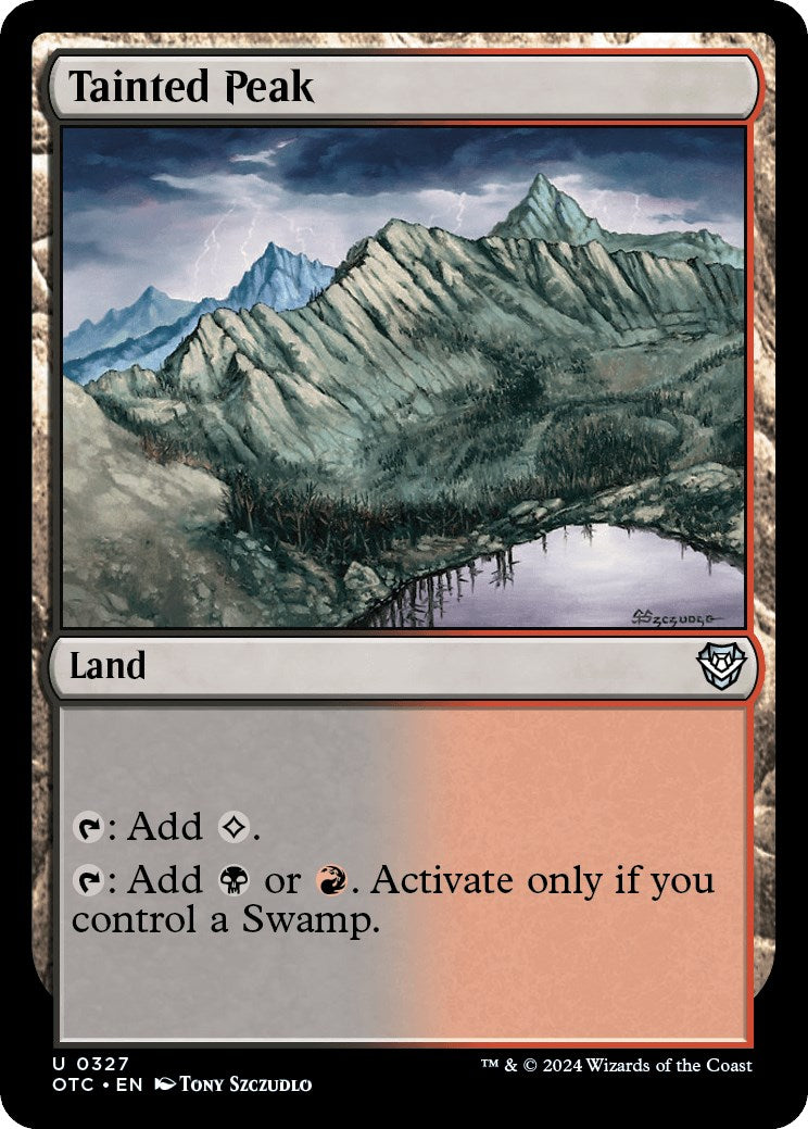 Tainted Peak [Outlaws of Thunder Junction Commander] | Exor Games Bridgewater