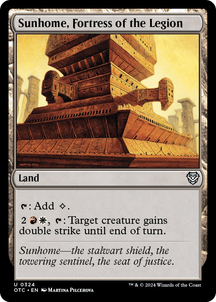 Sunhome, Fortress of the Legion [Outlaws of Thunder Junction Commander] | Exor Games Bridgewater