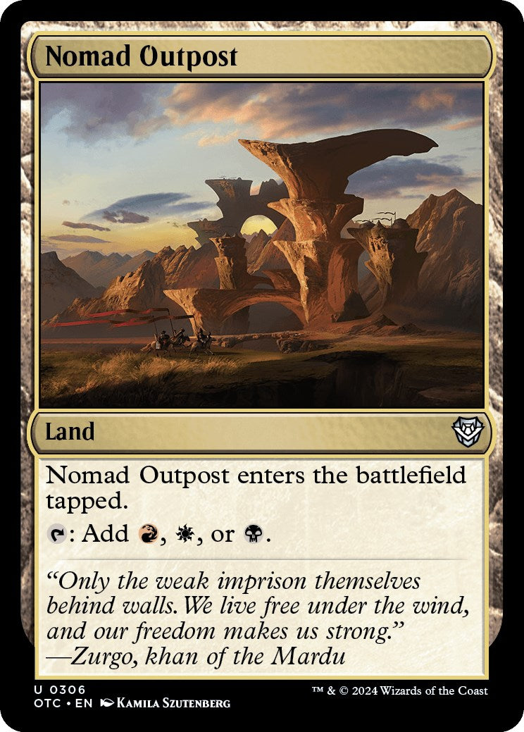 Nomad Outpost [Outlaws of Thunder Junction Commander] | Exor Games Bridgewater