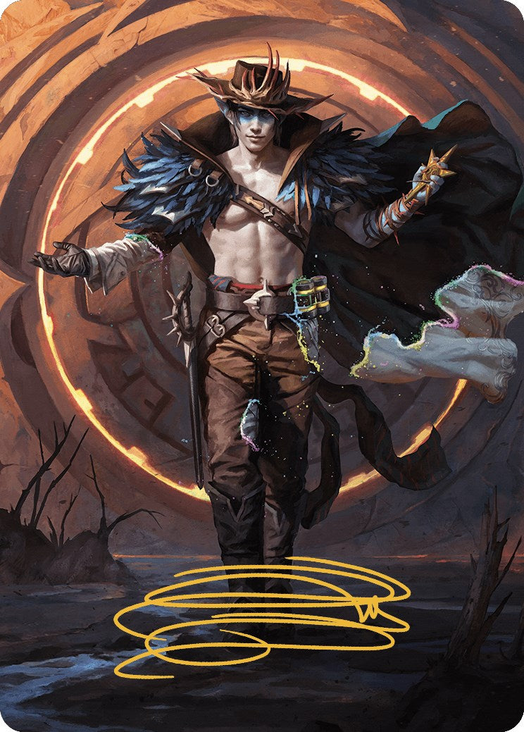 Oko, the Ringleader Art Card (29/54) (Gold-Stamped Signature) [Outlaws of Thunder Junction Art Series] | Exor Games Bridgewater
