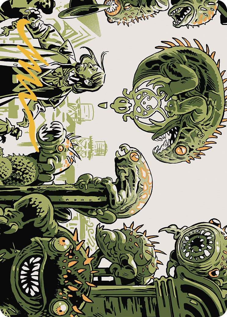 Pest Infestation Art Card (Gold-Stamped Signature) [Outlaws of Thunder Junction Art Series] | Exor Games Bridgewater