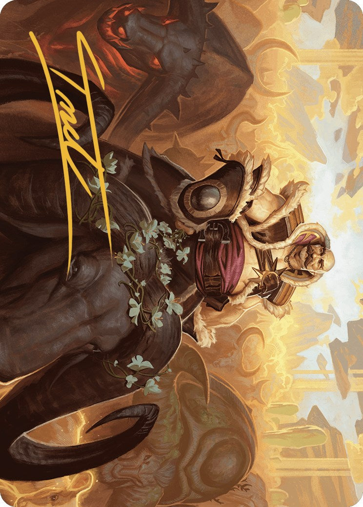 Bruse Tarl, Roving Rancher Art Card (Gold-Stamped Signature) [Outlaws of Thunder Junction Art Series] | Exor Games Bridgewater