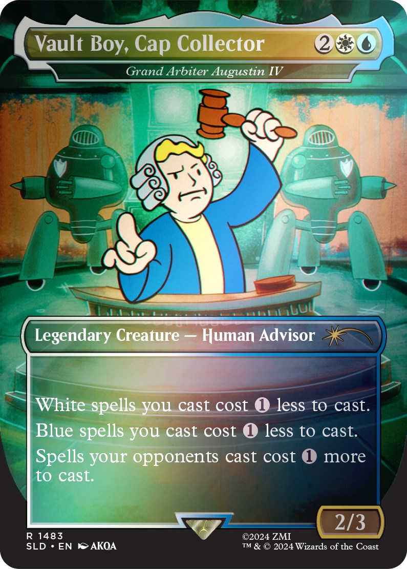 Vault Boy, Cap Collector - Grand Arbiter Augustin IV (Rainbow Foil) [Secret Lair Drop Series] | Exor Games Bridgewater