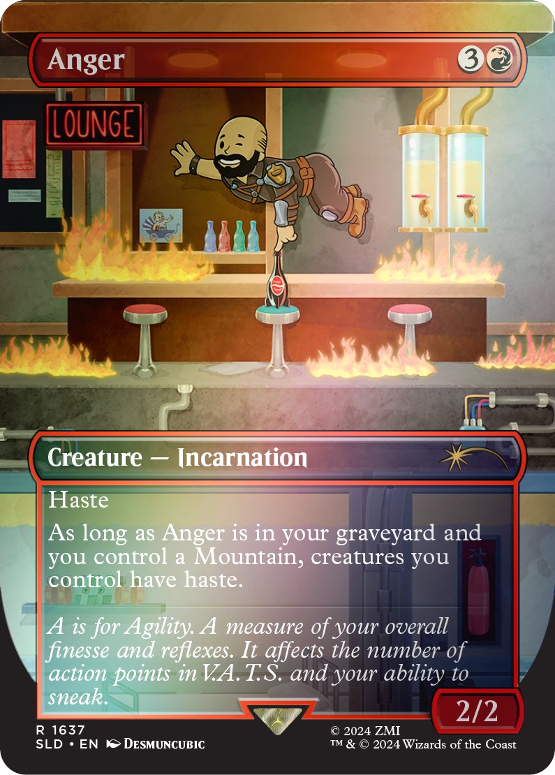 Anger (Rainbow Foil) [Secret Lair Drop Series] | Exor Games Bridgewater