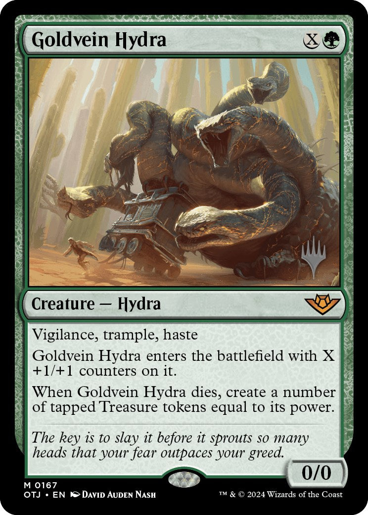 Goldvein Hydra (Promo Pack) [Outlaws of Thunder Junction Promos] | Exor Games Bridgewater