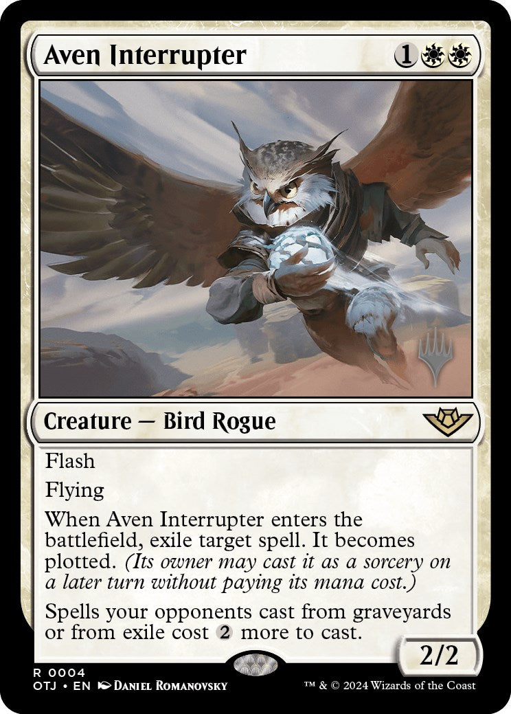 Aven Interrupter (Promo Pack) [Outlaws of Thunder Junction Promos] | Exor Games Bridgewater