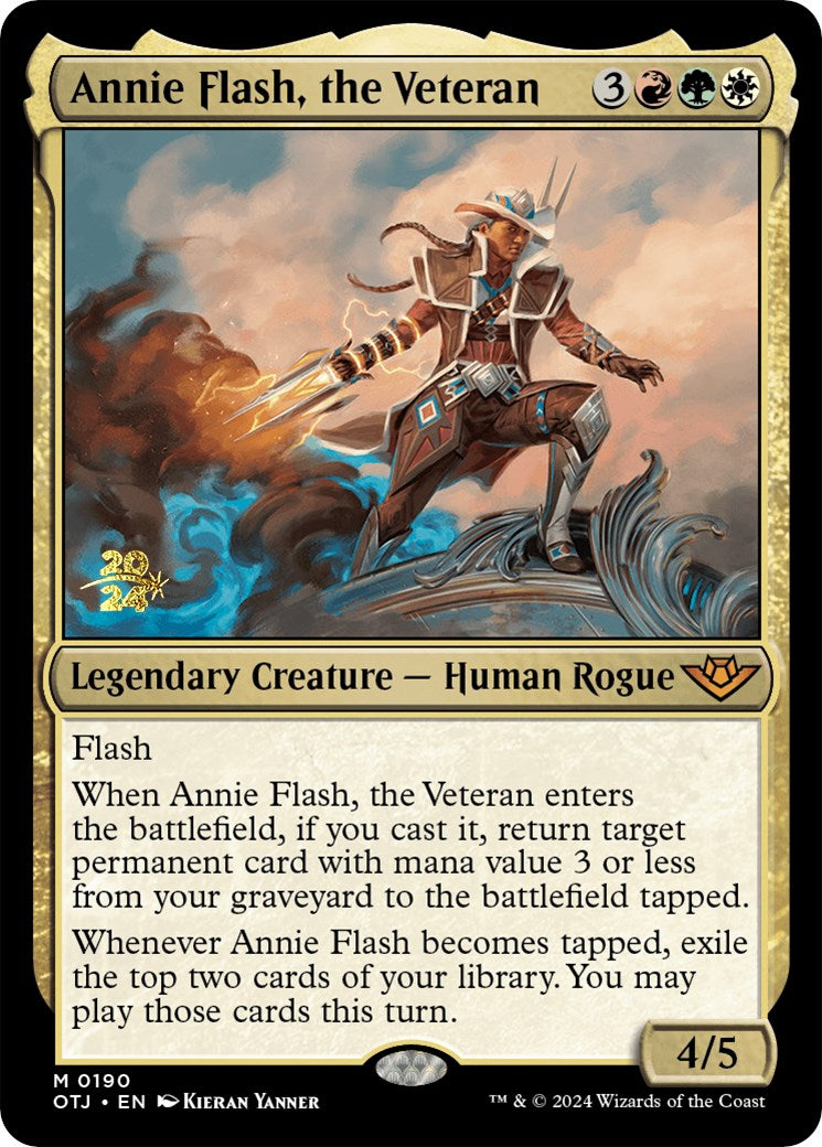 Annie Flash, the Veteran [Outlaws of Thunder Junction Prerelease Promos] | Exor Games Bridgewater