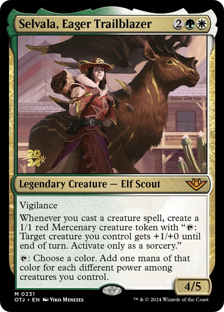 Selvala, Eager Trailblazer [Outlaws of Thunder Junction Prerelease Promos] | Exor Games Bridgewater