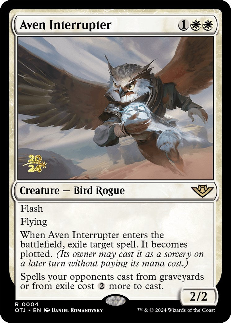 Aven Interrupter [Outlaws of Thunder Junction Prerelease Promos] | Exor Games Bridgewater