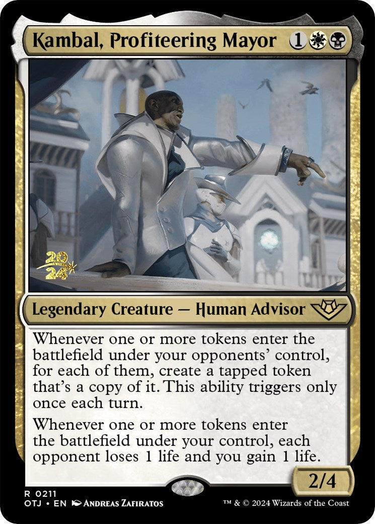 Kambal, Profiteering Mayor [Outlaws of Thunder Junction Prerelease Promos] | Exor Games Bridgewater