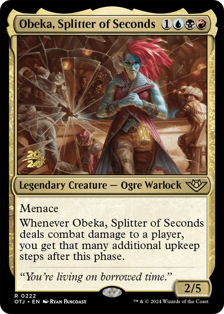 Obeka, Splitter of Seconds [Outlaws of Thunder Junction Prerelease Promos] | Exor Games Bridgewater