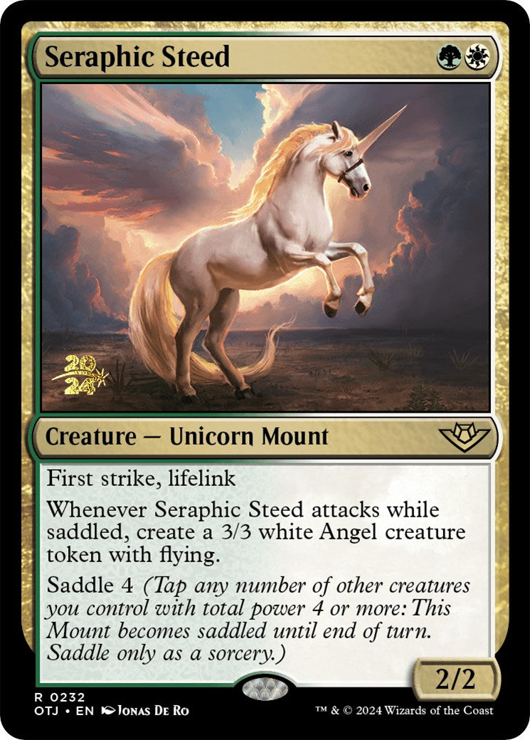 Seraphic Steed [Outlaws of Thunder Junction Prerelease Promos] | Exor Games Bridgewater