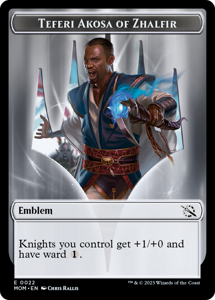 Teferi Akosa of Zhalfir Emblem [March of the Machine Tokens] | Exor Games Bridgewater