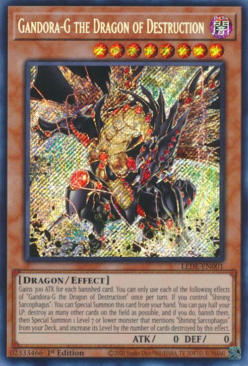 Gandora-G the Dragon of Destruction [LEDE-EN001] Secret Rare | Exor Games Bridgewater