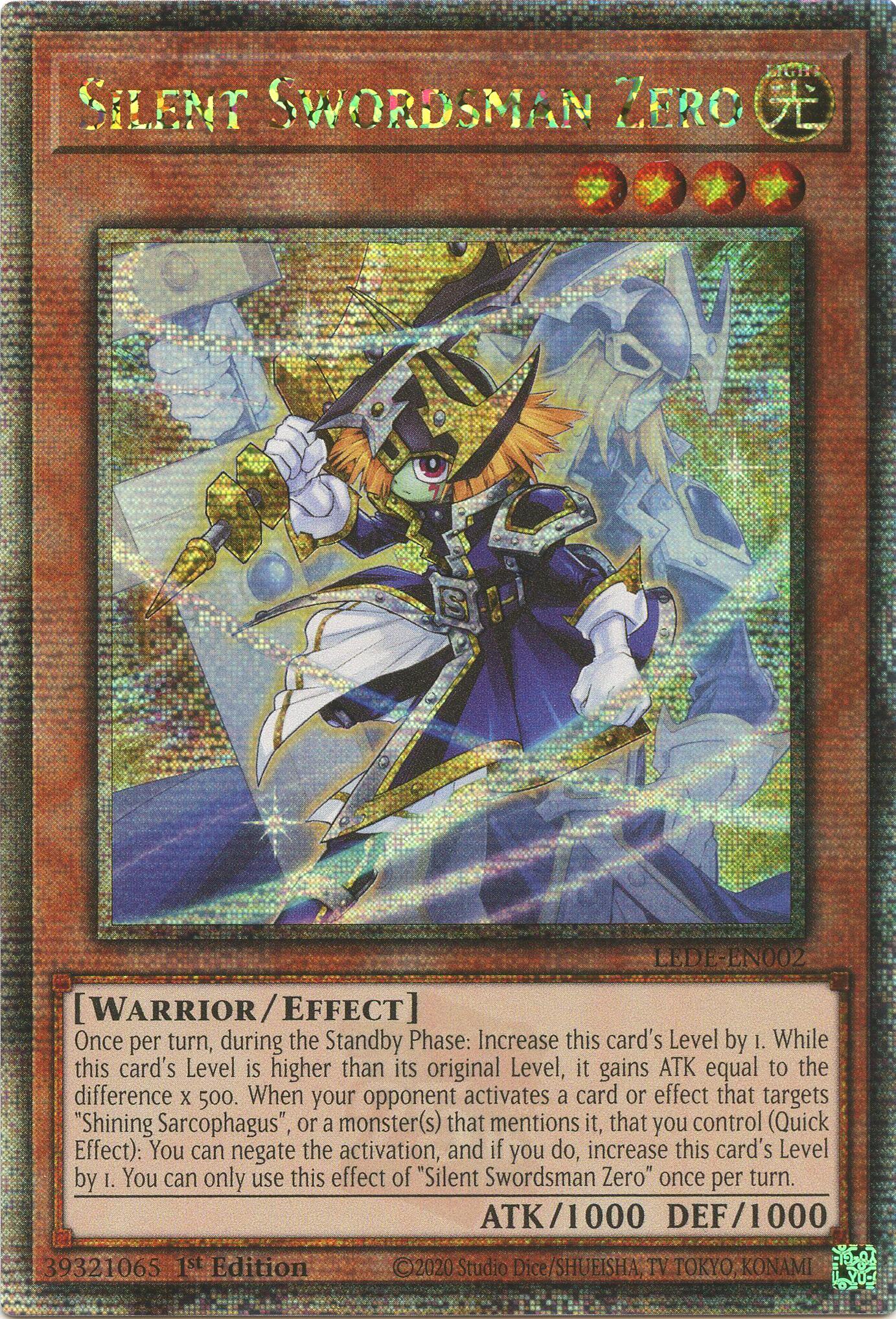 Silent Swordsman Zero [LEDE-EN002] Quarter Century Secret Rare | Exor Games Bridgewater