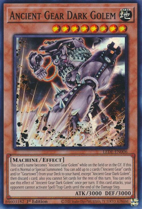 Ancient Gear Dark Golem [LEDE-EN006] Super Rare | Exor Games Bridgewater