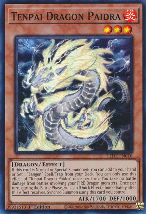 Tenpai Dragon Paidra [LEDE-EN016] Super Rare | Exor Games Bridgewater