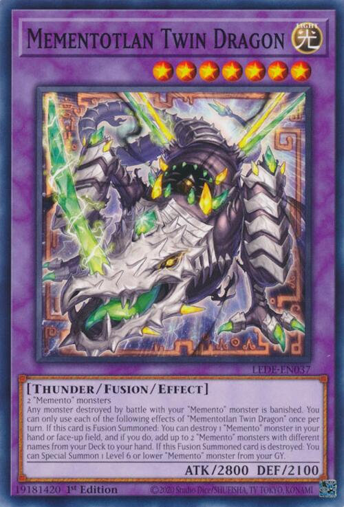 Mementotlan Twin Dragon [LEDE-EN037] Common | Exor Games Bridgewater