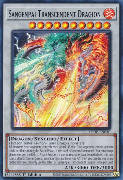 Sangenpai Transcendent Dragion [LEDE-EN040] Super Rare | Exor Games Bridgewater