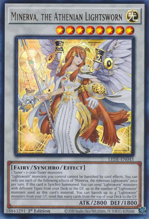 Minerva, the Athenian Lightsworn [LEDE-EN043] Ultra Rare | Exor Games Bridgewater