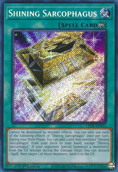 Shining Sarcophagus [LEDE-EN051] Secret Rare | Exor Games Bridgewater