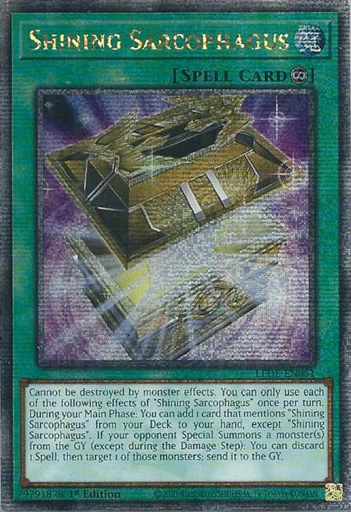 Shining Sarcophagus (Quarter Century Secret Rare) [LEDE-EN051] Quarter Century Secret Rare | Exor Games Bridgewater