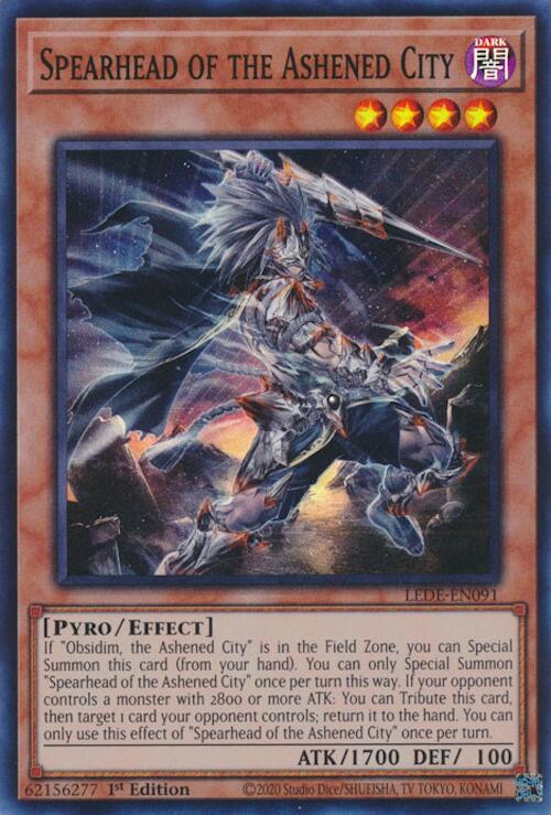 Spearhead of the Ashened City [LEDE-EN091] Super Rare | Exor Games Bridgewater