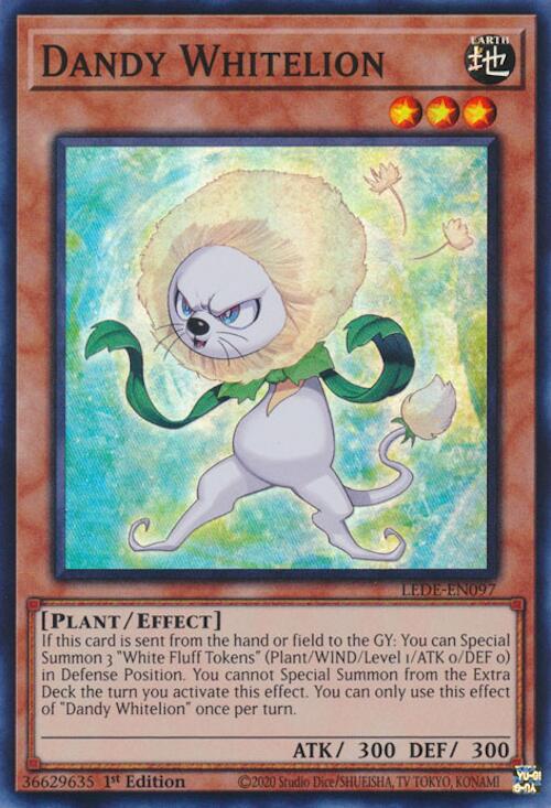 Dandy Whitelion [LEDE-EN097] Super Rare | Exor Games Bridgewater