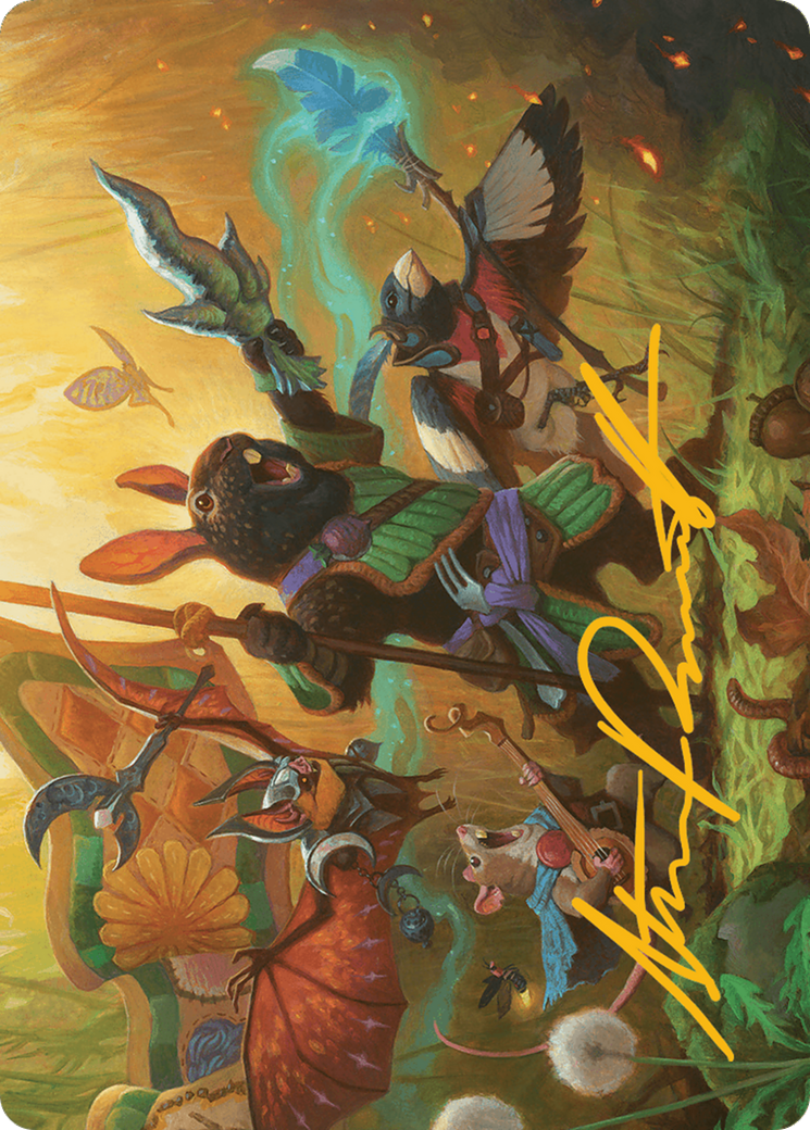 Valley Questcaller Art Card (Gold-Stamped Signature) [Bloomburrow Art Series] | Exor Games Bridgewater