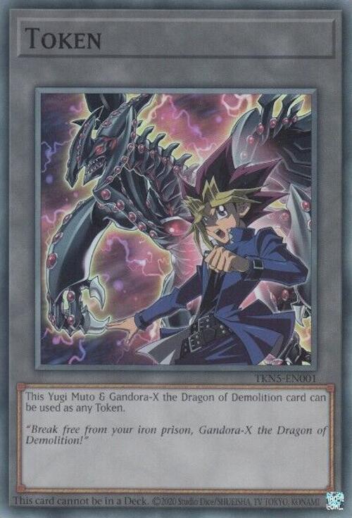 Token: Yugi Muto and Gandora-X the Dragon of Demolition [TKN5-EN001] Super Rare | Exor Games Bridgewater