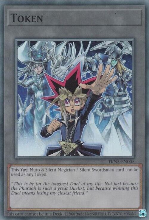 Token: Yugi Muto and Silent Magician and Silent Swordsman [TKN5-EN005] Super Rare | Exor Games Bridgewater