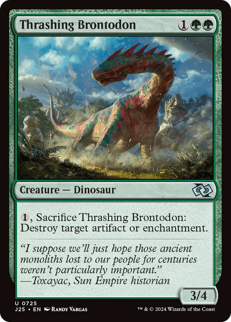 Thrashing Brontodon [Foundations Jumpstart] | Exor Games Bridgewater