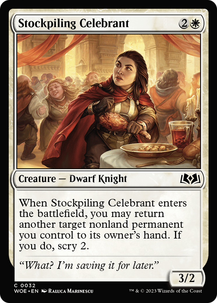 Stockpiling Celebrant [Wilds of Eldraine] | Exor Games Bridgewater